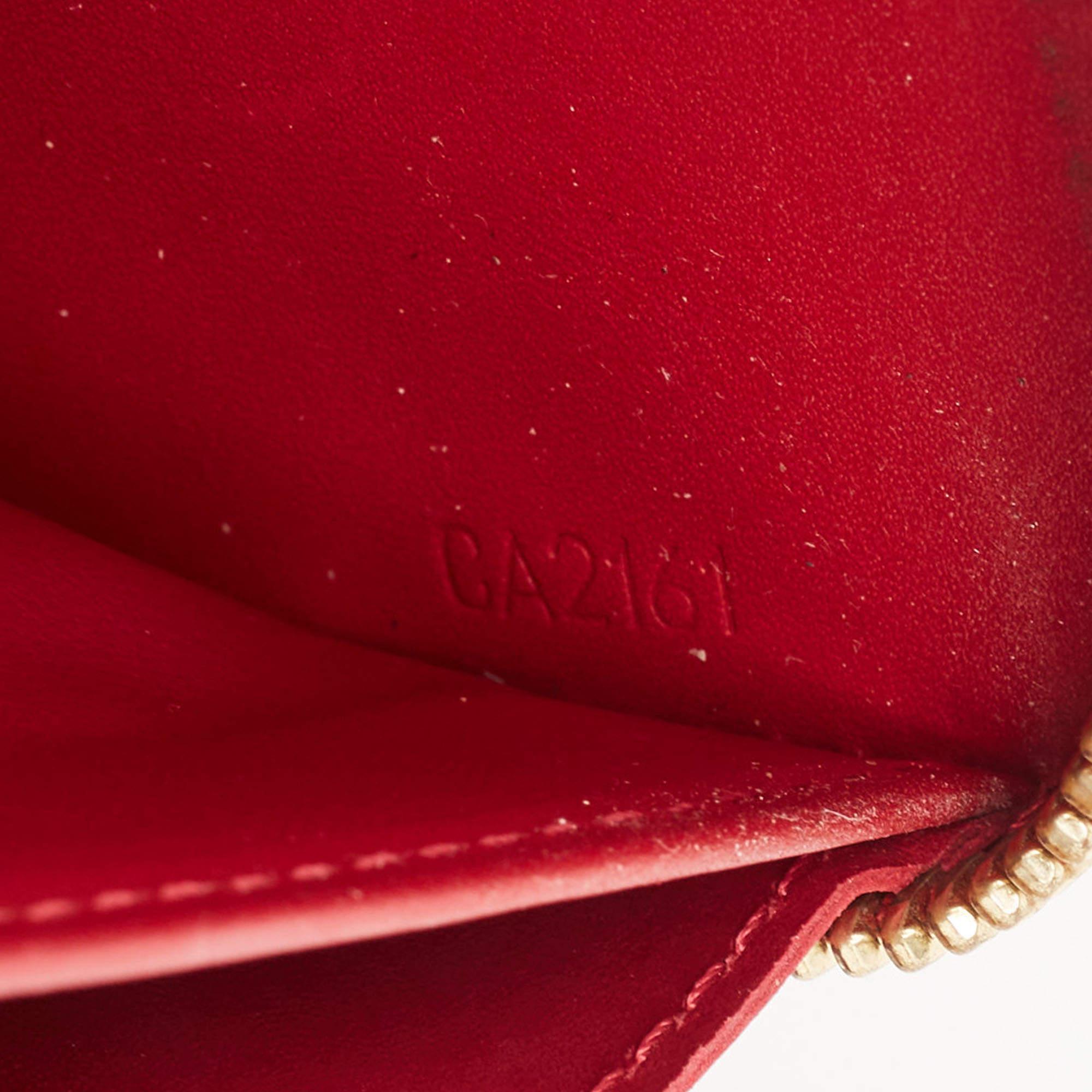 Louis Vuitton Pomme D’amour Monogram Vernis Zippy Wallet 4