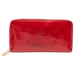 Used Louis Vuitton Pomme D’amour Monogram Vernis Zippy Wallet