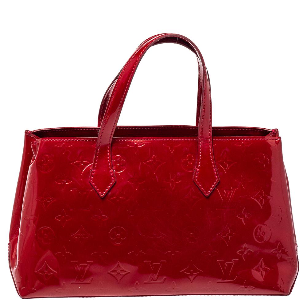 Louis Vuitton Pomme D’amour Vernis Wilshire PM Bag In Good Condition In Dubai, Al Qouz 2