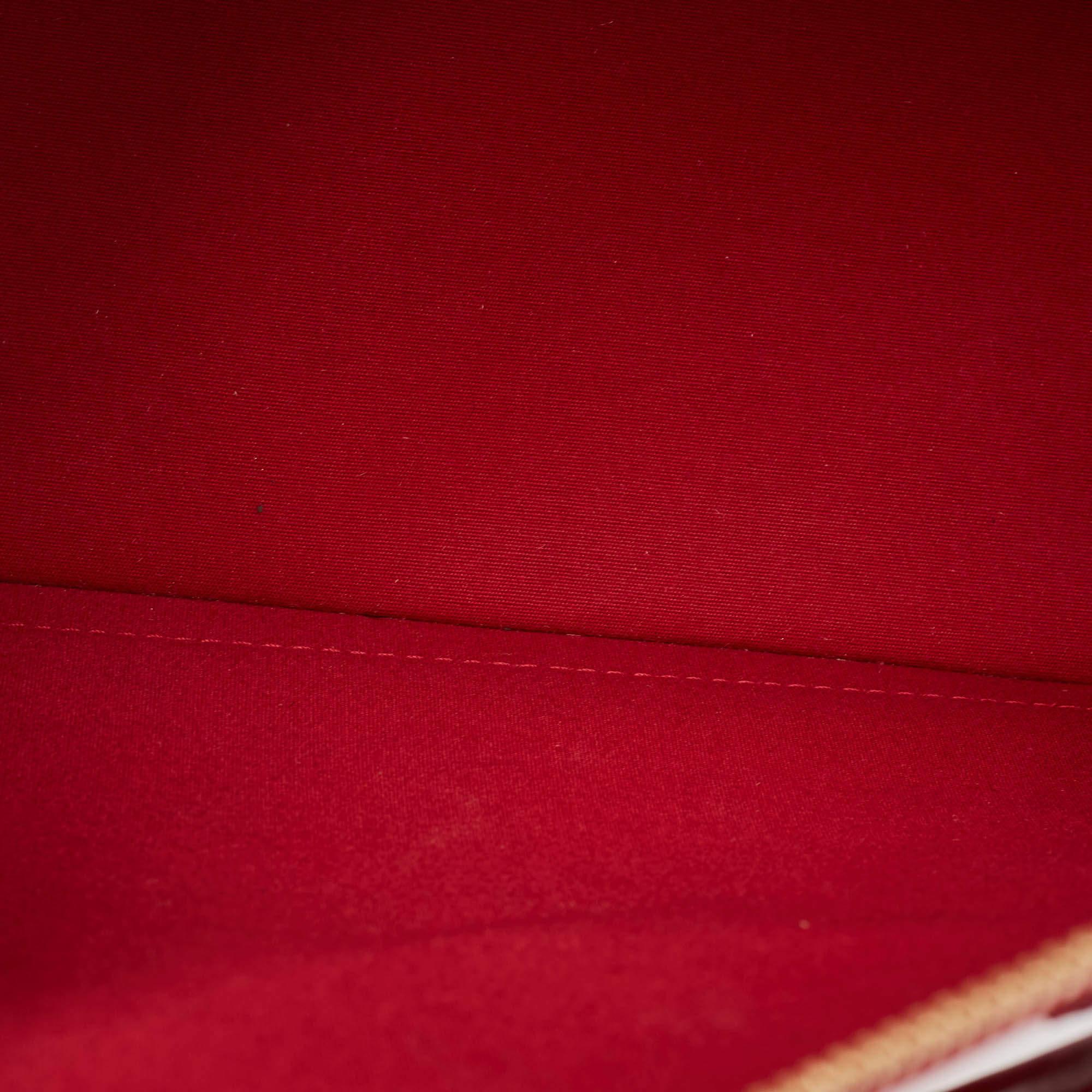 Louis Vuitton Pomme D’amour Monogram Vernis Alma GM Bag For Sale 3