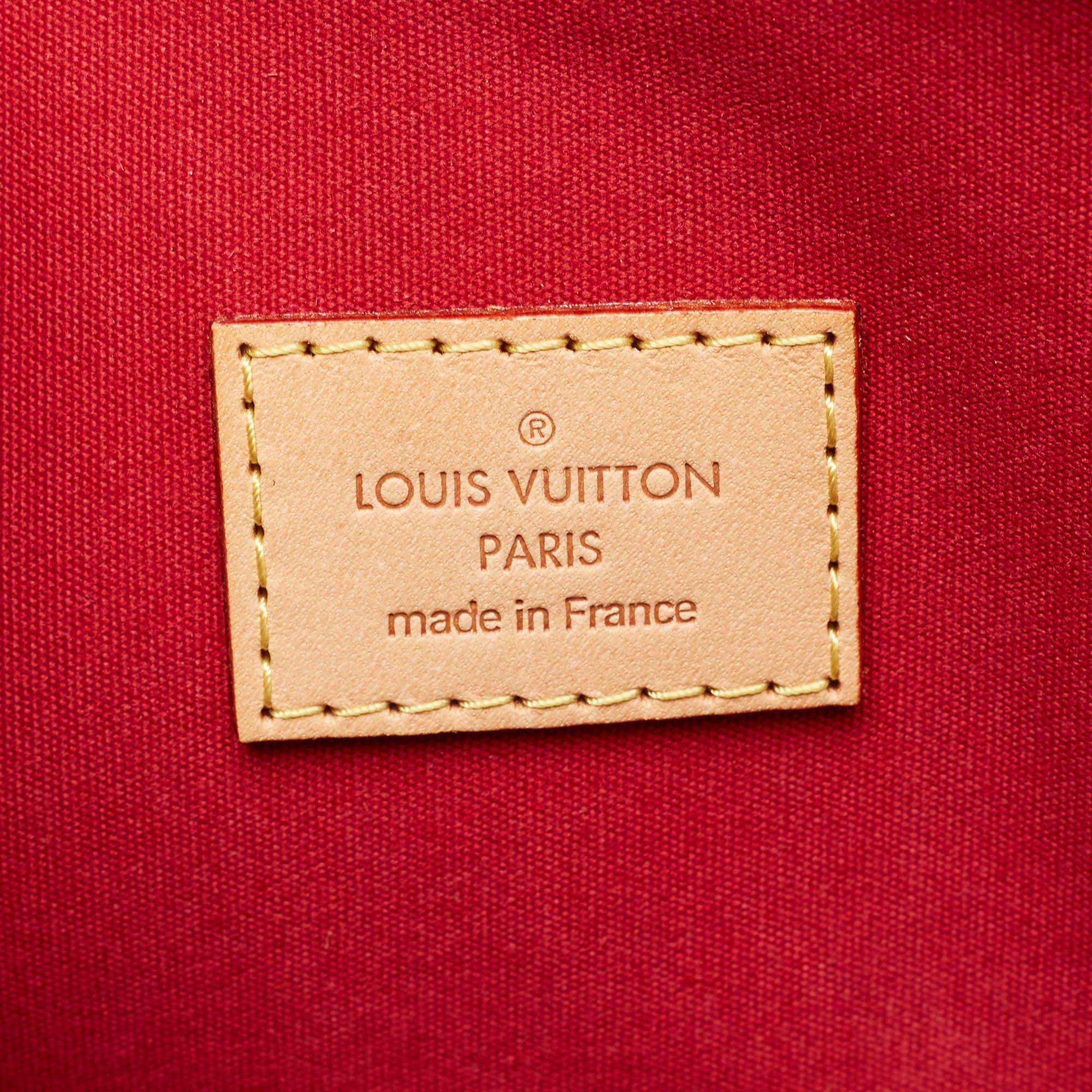 Louis Vuitton Pomme D’amour Monogram Vernis Alma GM Bag For Sale 4