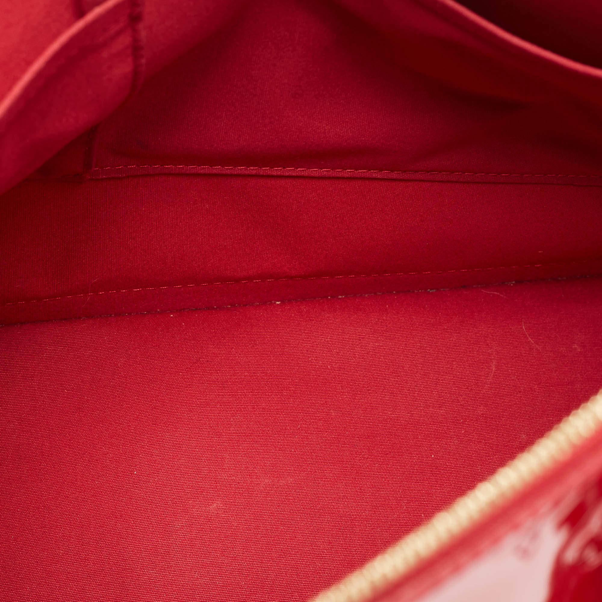 Louis Vuitton Pomme D’amour Monogram Vernis Alma GM Bag 4