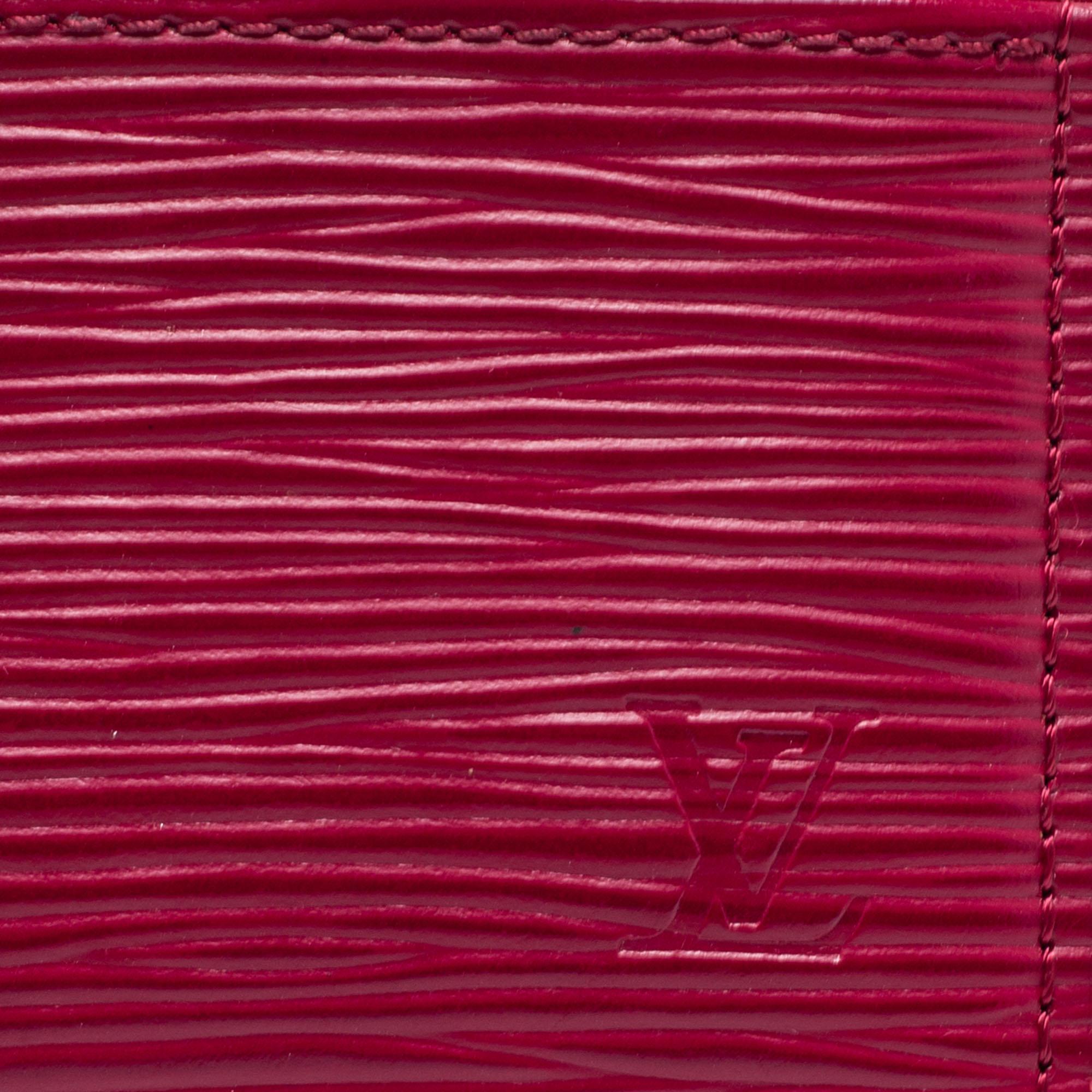 Louis Vuitton Pondichery Pink Epi Leather Card Holder 4