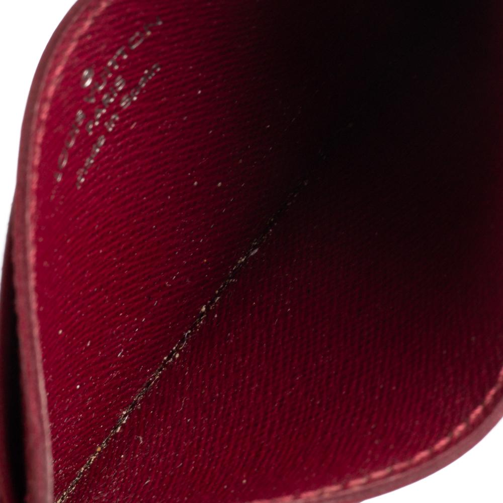 Louis Vuitton Pondichery Pink Epi Leather Card Holder 1