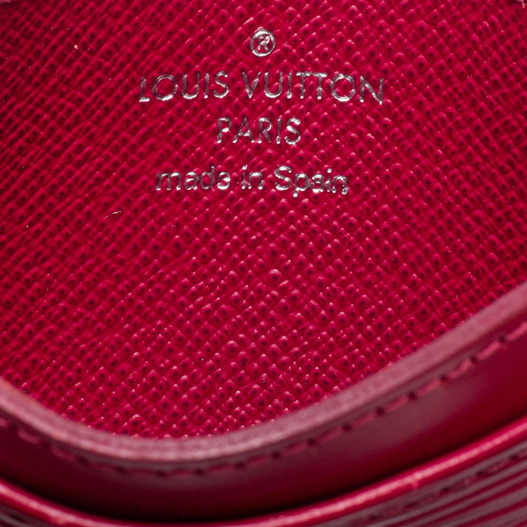 Louis Vuitton Pondichery Pink Epi Leather Card Holder 2