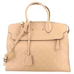 Louis Vuitton Pont Neuf Handbag Monogram Empreinte Leather GM