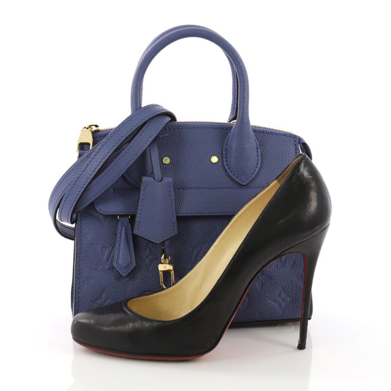 Louis Vuitton Pont Neuf Handbag Monogram Empreinte Leather Mini at 1stdibs
