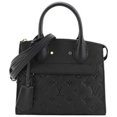 Louis Vuitton Pont Neuf Handbag Monogram Empreinte Leather Mini