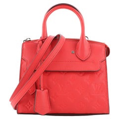 Louis Vuitton Pont Neuf Handbag Monogram Empreinte Leather Mini