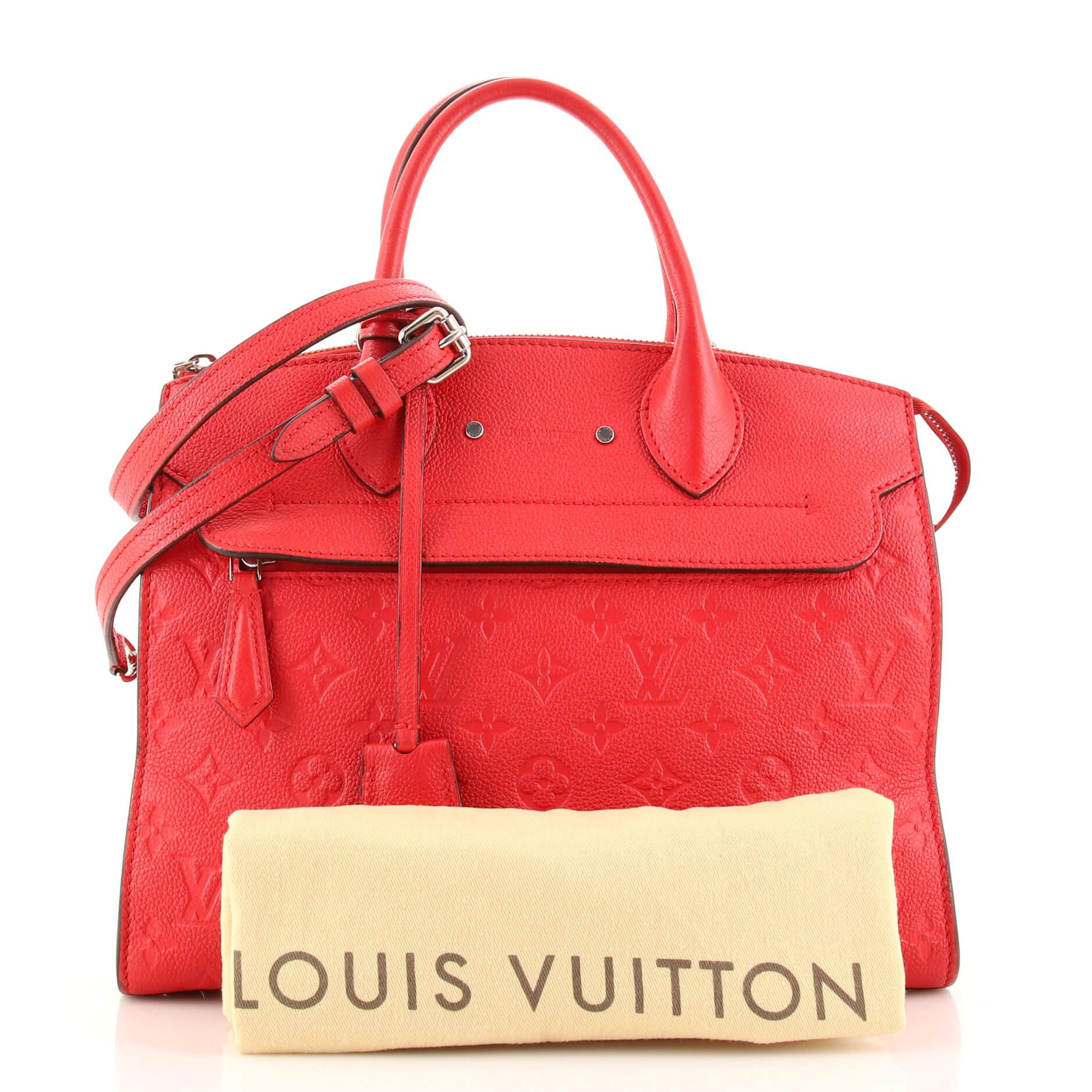 Louis Vuitton Pont Neuf Handbag Monogram Empreinte Leather MM For Sale at  1stDibs