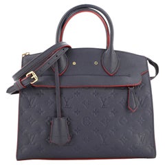Louis Vuitton Pont Neuf Handbag Monogram Empreinte Leather MM
