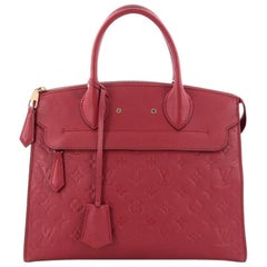 Louis Vuitton Pont Neuf Handbag Monogram Empreinte Leather MM