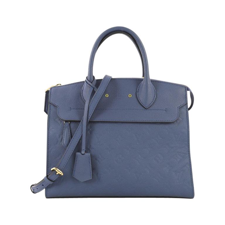 Louis Vuitton Pont Neuf Handbag Monogram Empreinte Leather MM For Sale at 1stdibs