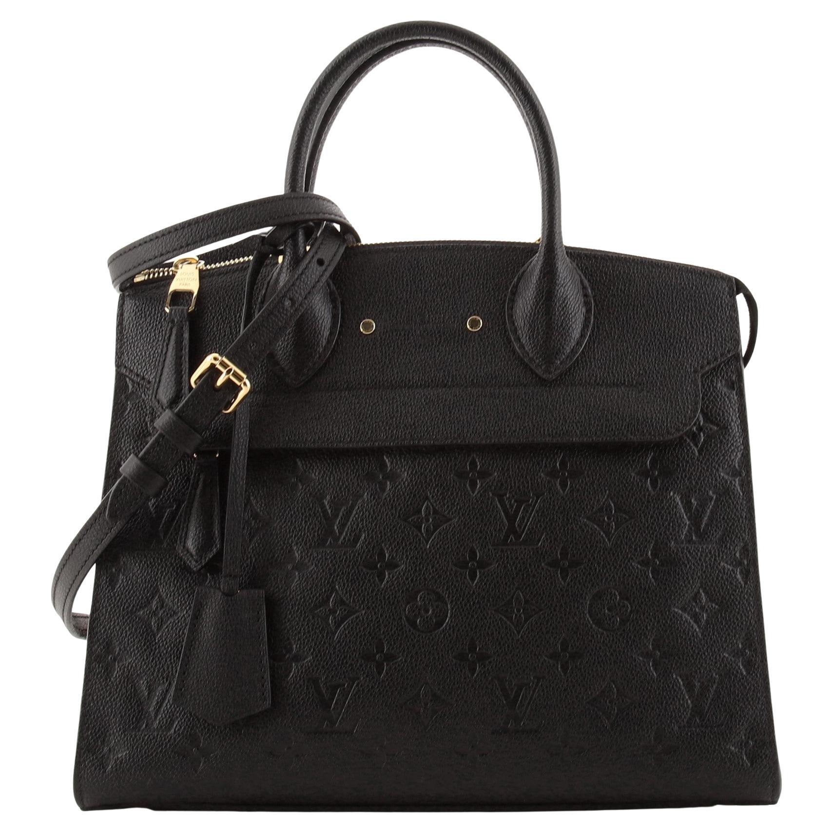 Louis Vuitton Pont Neuf Handbag Monogram Empreinte Leather MM