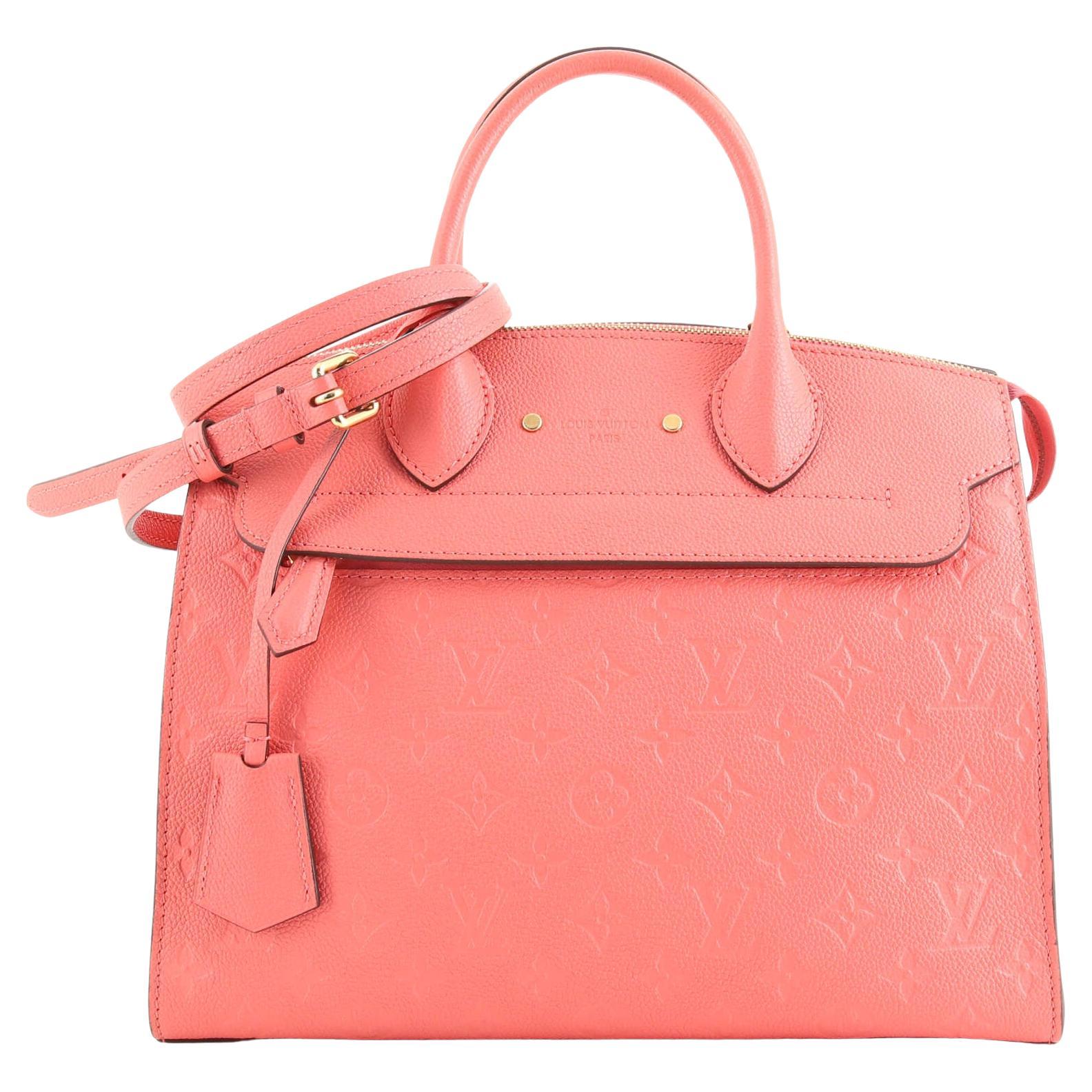 Louis Vuitton Pont Neuf Handbag Monogram Empreinte Leather MM