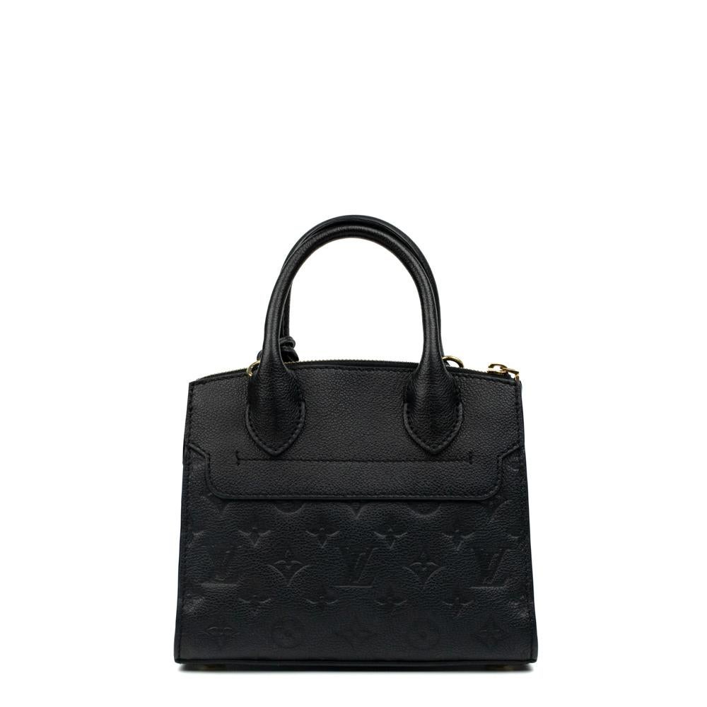 LOUIS VUITTON, Pont Neuf Mini aus schwarzem Leder (Schwarz)