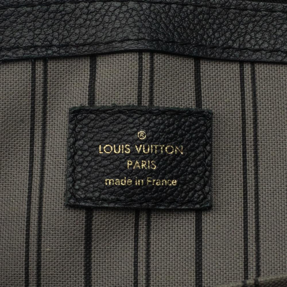 LOUIS VUITTON, Pont Neuf Mini aus schwarzem Leder Damen