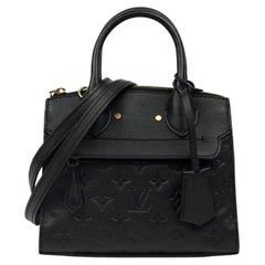 LOUIS VUITTON, Pont Neuf Mini aus schwarzem Leder