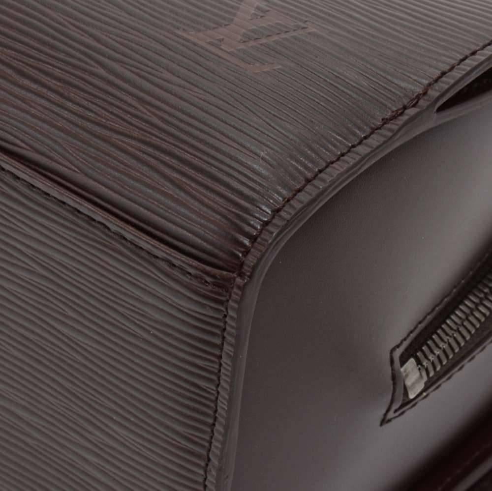 Louis Vuitton Pont Neuf Moka Brown Epi Leather Hand Bag For Sale 1