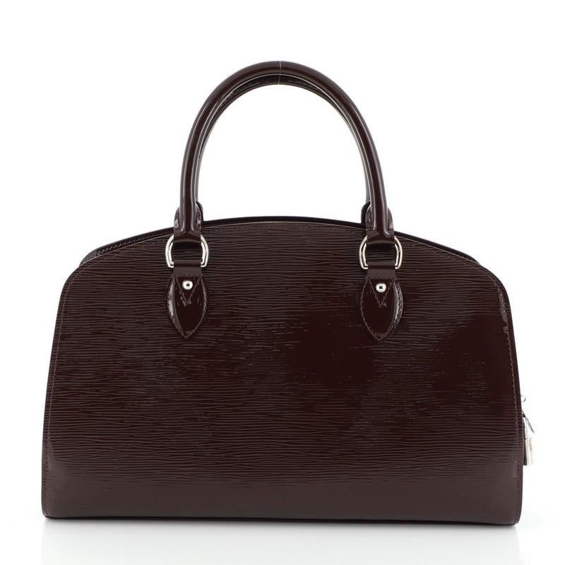 Black Louis Vuitton Pont Neuf NM Handbag Electric Epi Leather PM
