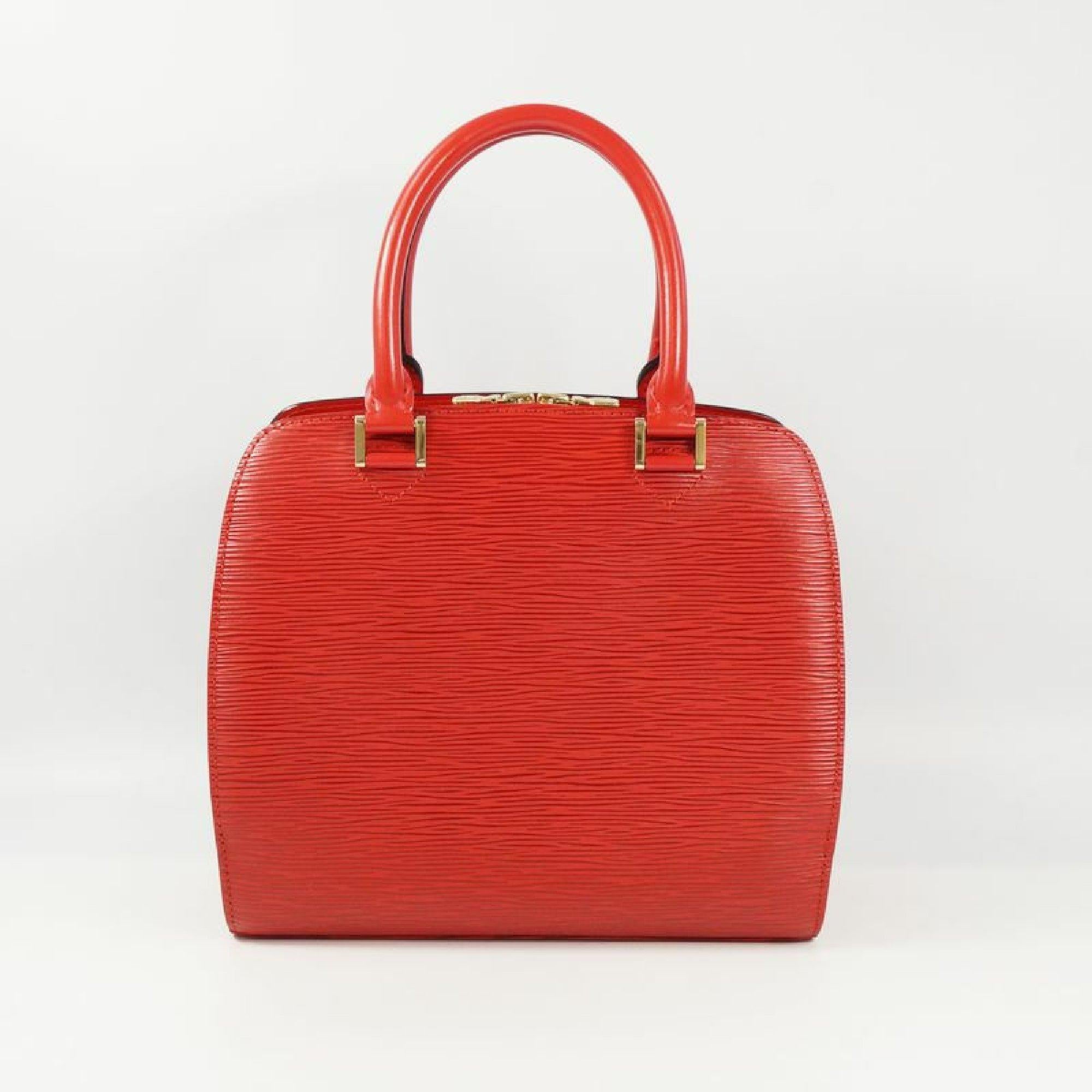 Red LOUIS VUITTON Pont Neuf Womens handbag M52057 castilian red