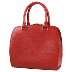 Vintage LOUIS VUITTON Pont Neuf Womens handbag M52057 castilian red