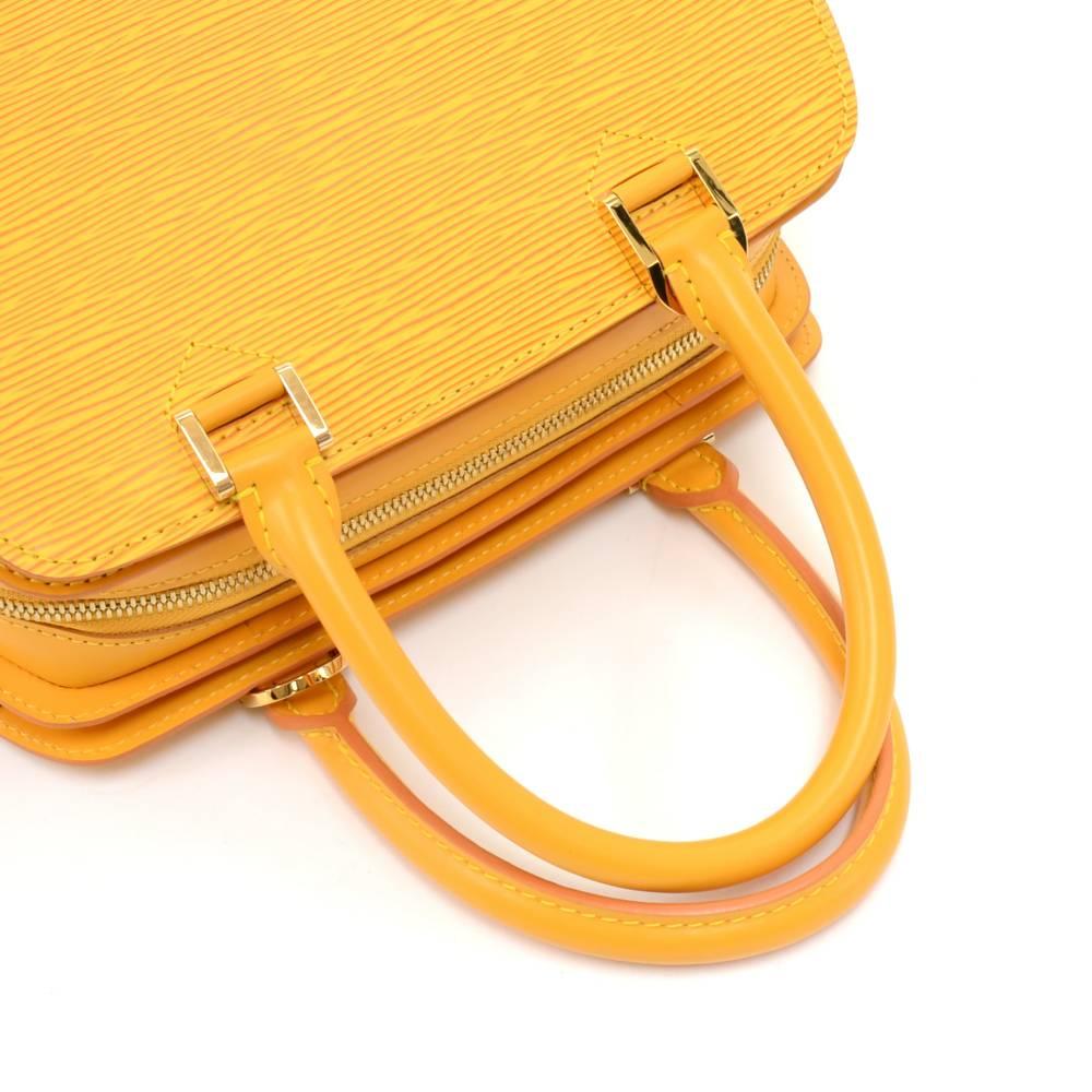 Louis Vuitton Pont Neuf Yellow Epi Leather Hand Bag  2