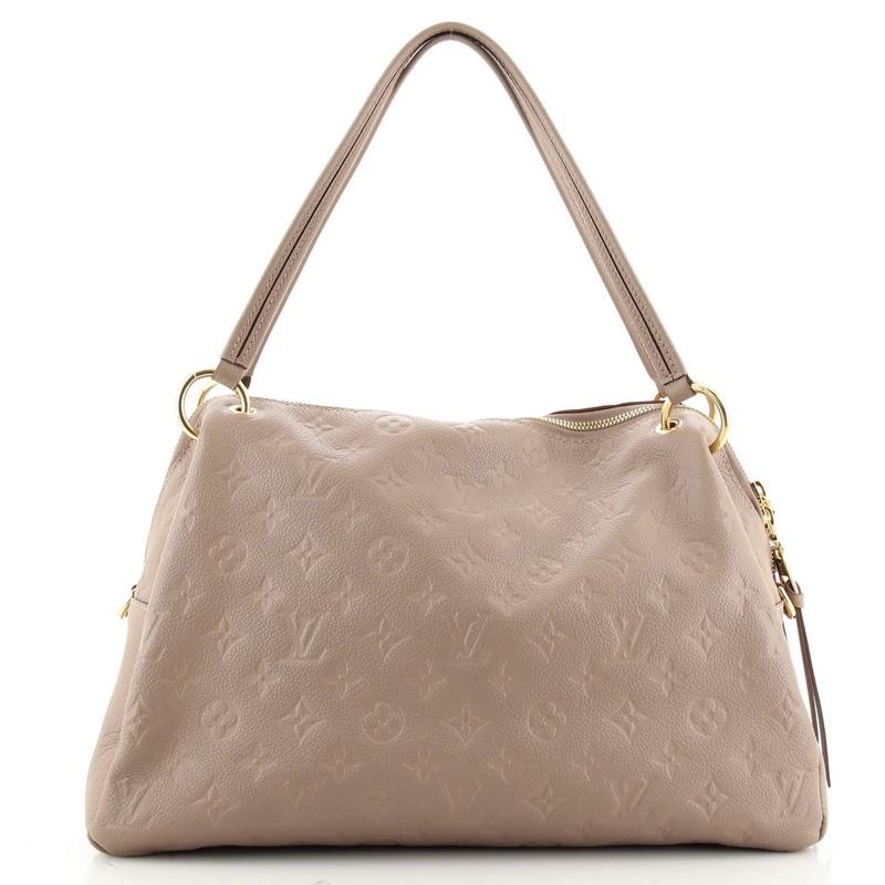 Brown Louis Vuitton Ponthieu Handbag Monogram Empreinte Leather PM