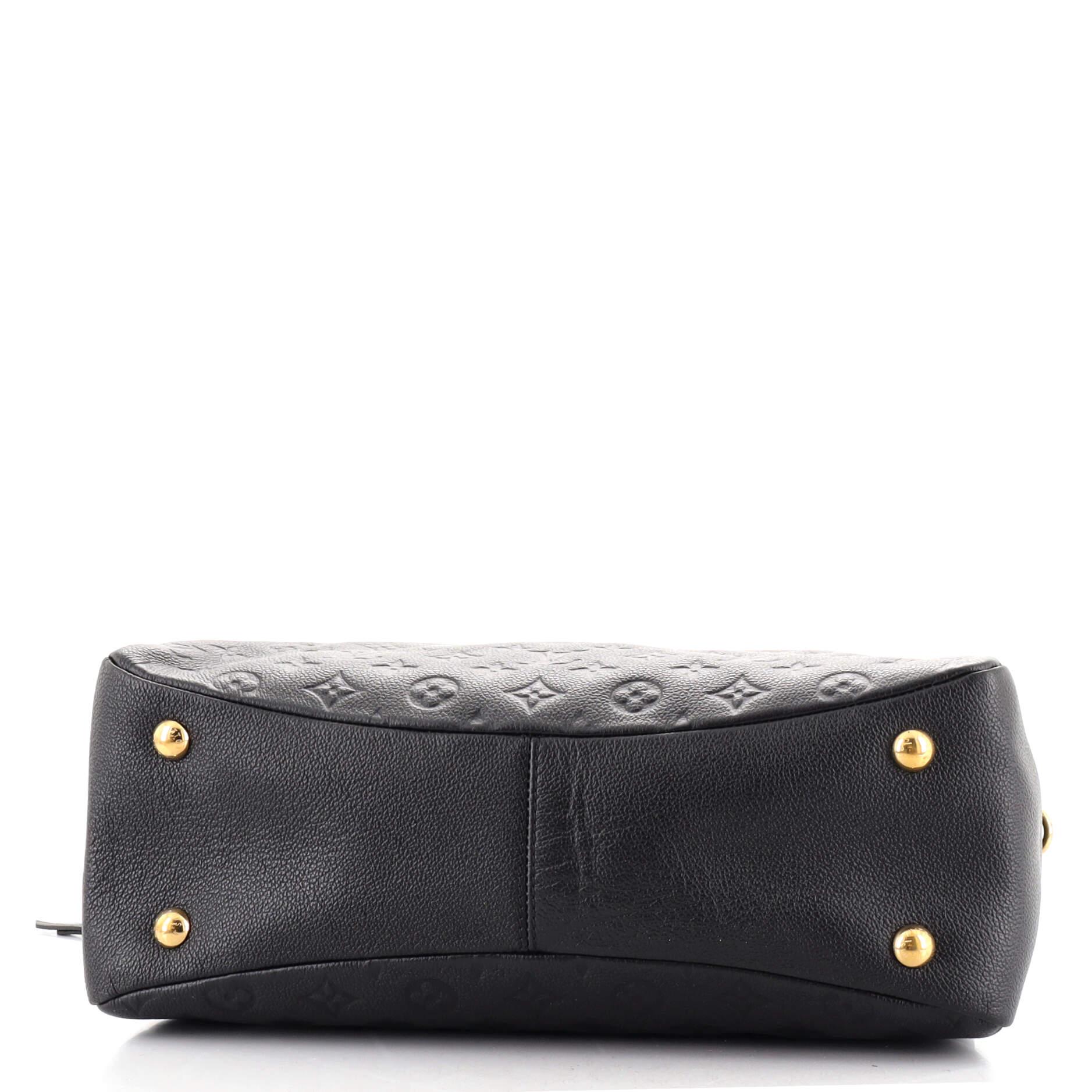 Black Louis Vuitton Ponthieu Handbag Monogram Empreinte Leather PM