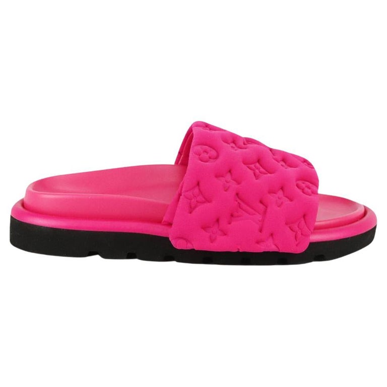 Pink Lv Pillow Slides Sale