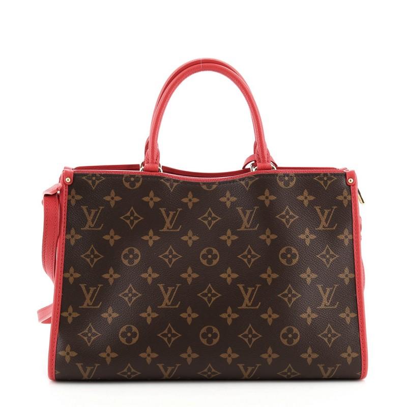 Brown Louis Vuitton Popincourt NM Handbag Monogram Canvas PM