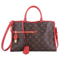 Louis Vuitton Red Monogram Popincourt PM NM 2way Tote with Strap