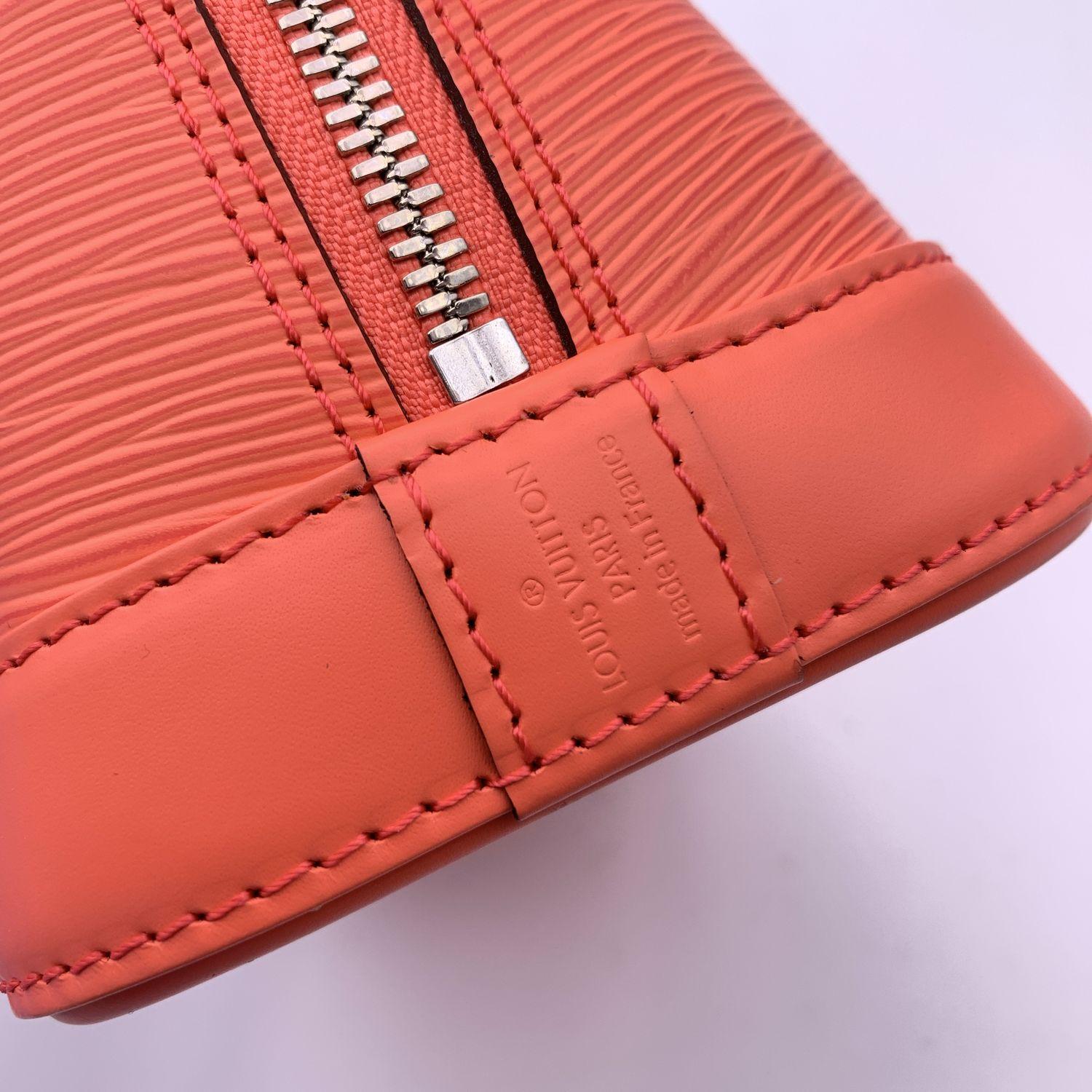 Louis Vuitton Poppy Epi Leather Alma BB Bag Handbag with Strap For Sale 1