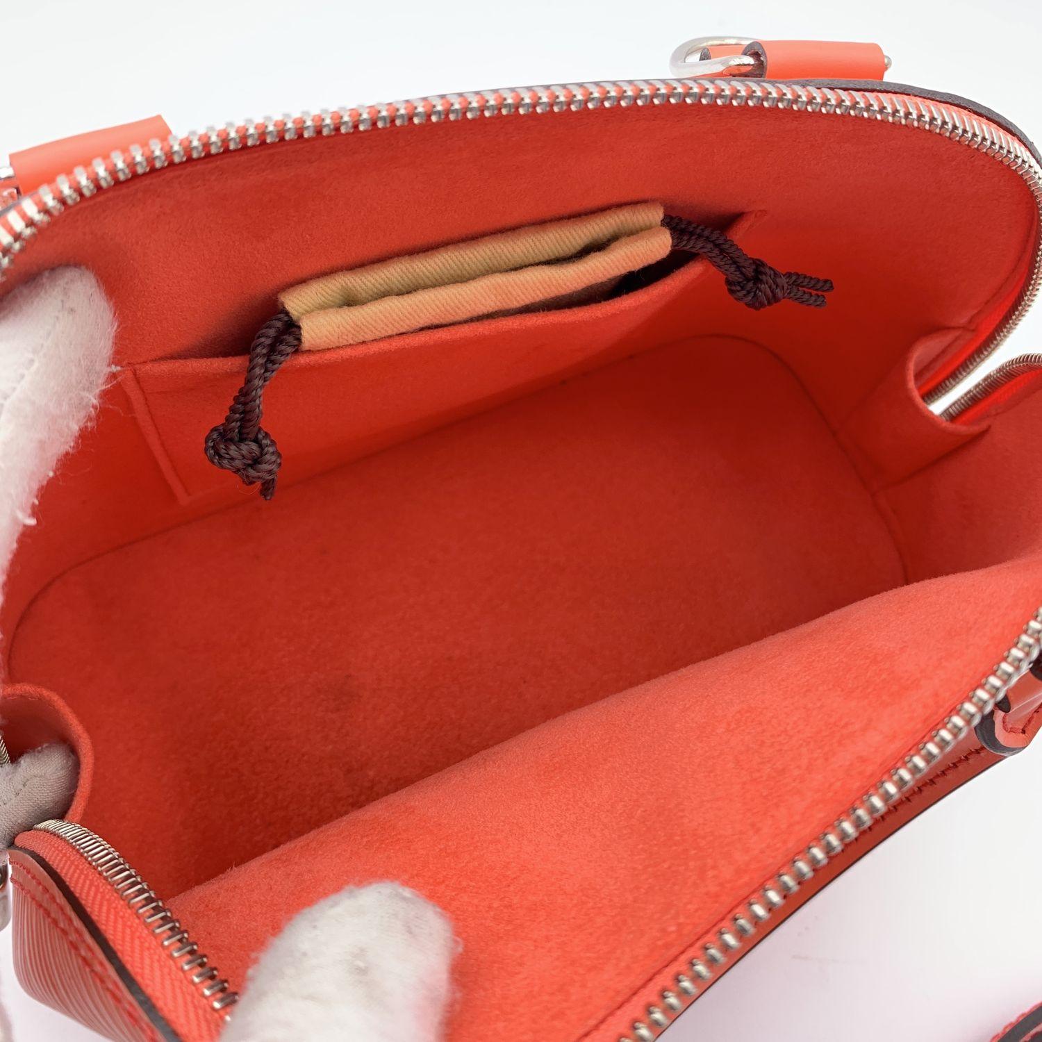 Louis Vuitton Poppy Epi Leather Alma BB Bag Handbag with Strap For Sale 2