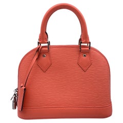 Louis Vuitton Poppy Epi Leather Alma BB Bag Handbag with Strap