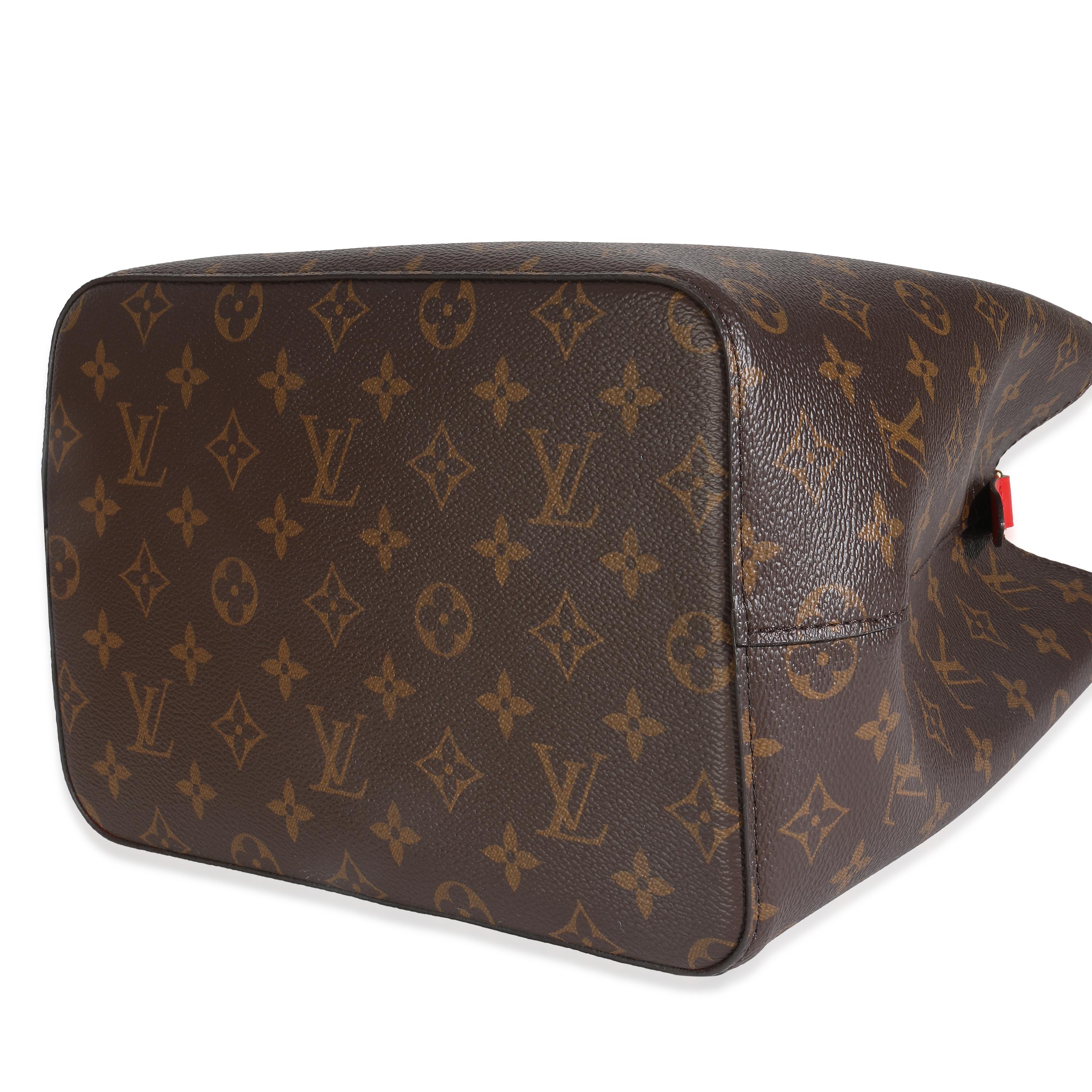 Donna Louis Vuitton Poppy Monogram Tela NeoNoe MM in vendita