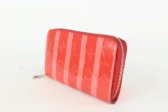 Louis Vuitton Poppy Rayures Monogram Vernis Zippy Wallet 104lv51