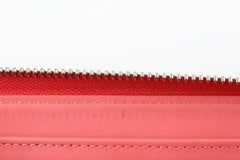 Louis Vuitton Poppy Rayures Monogram Vernis Zippy Wallet 104lv51