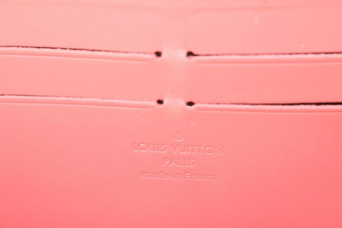 Louis Vuitton Poppy Rayures Monogramm Vernis Zippy Geldbörse 104lv51 Damen