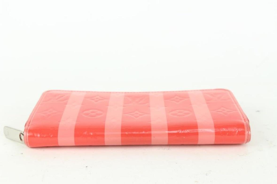 Louis Vuitton Poppy Rayures Monogramm Vernis Zippy Geldbörse 104lv51 3