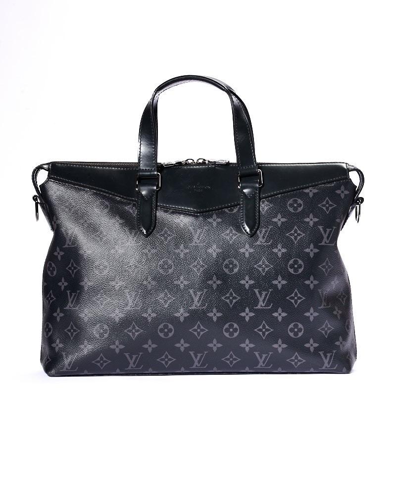 Louis Vuitton Portadocumenti Explorer GM Monogram Eclipse Borsa a mano Excellent état - En vente à Torre Del Greco, IT