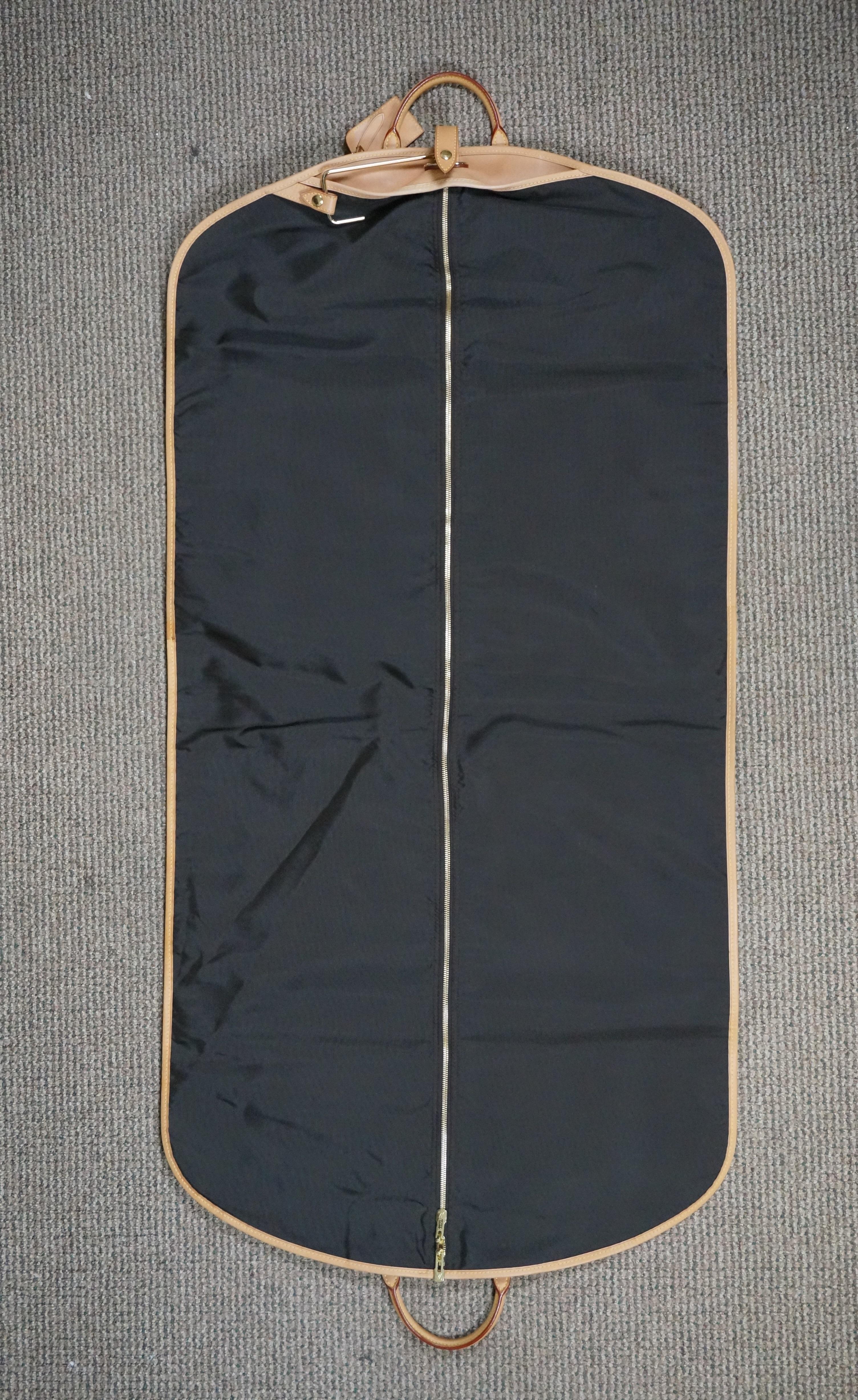 Leather Louis Vuitton Porte Avi LV Monogram Garment Suit Travel Bag Cover & Hangers