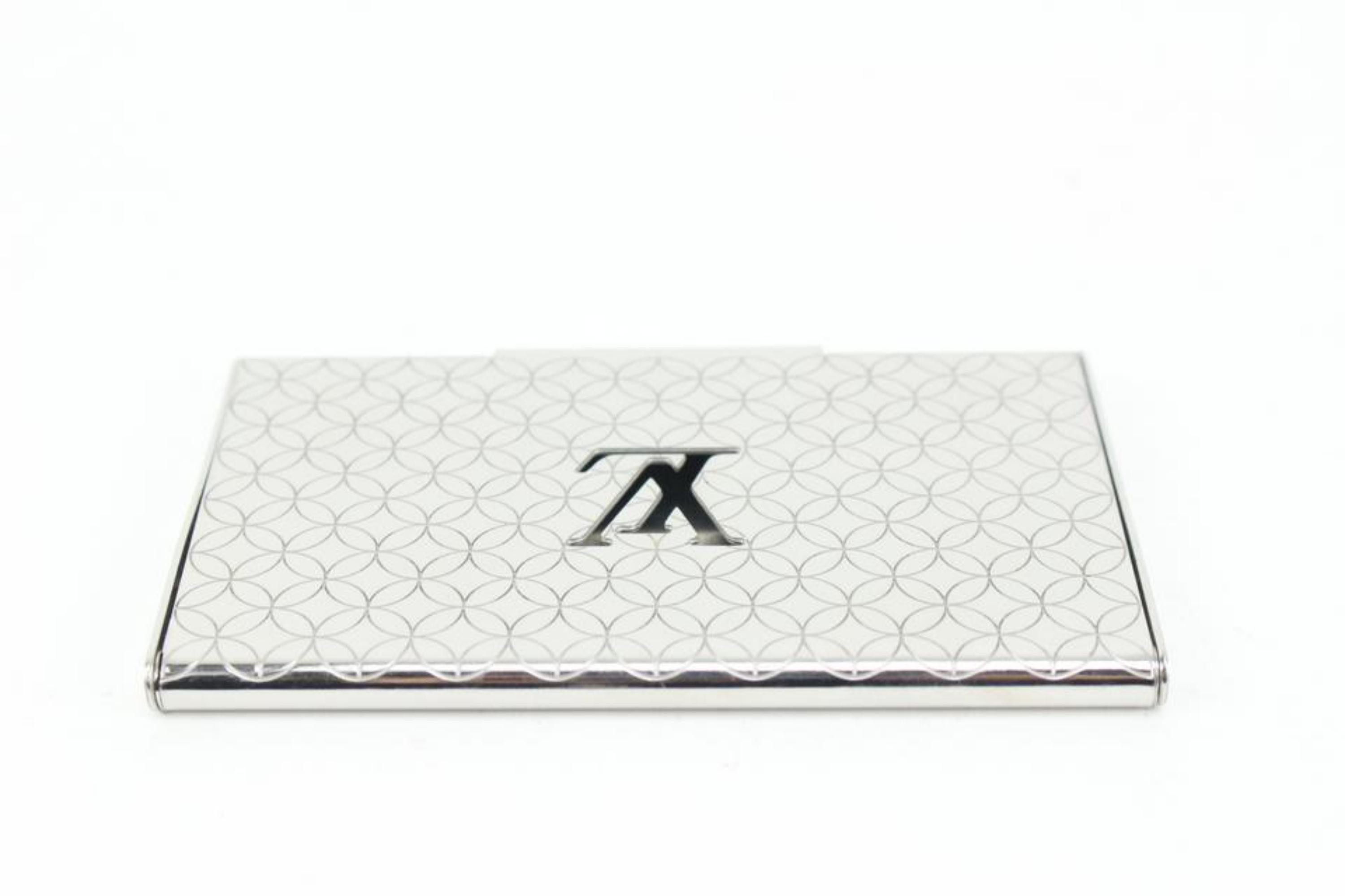 Gray Louis Vuitton Porte Carte Champs Elysees Business Card Holder 41lk64