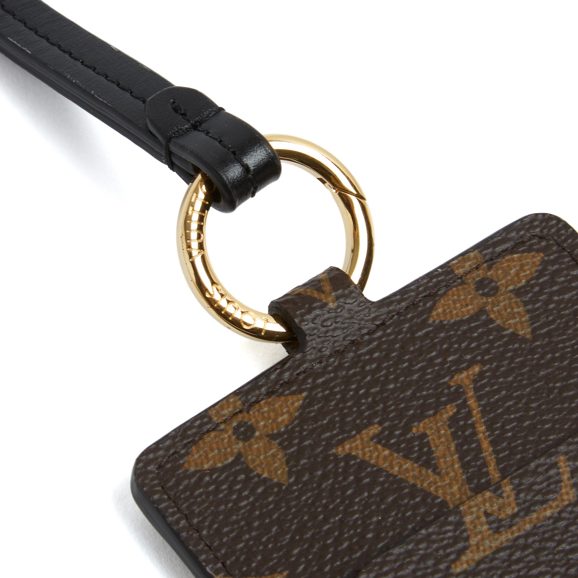 Louis Vuitton Porte Cartes Collier LV Monogram Card Holder Collana Pristine In condizioni ottime in vendita a PARIS, FR