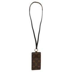 Louis Vuitton Porte Cartes Collier LV Monogram Card Holder Necklace Pristine