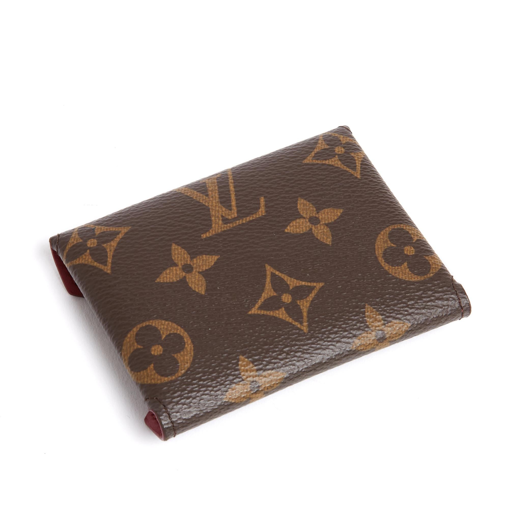 Louis Vuitton Porte Cartes Monnaie Kirigami LV Monogram Canvas Card Holder Purse In Excellent Condition For Sale In PARIS, FR