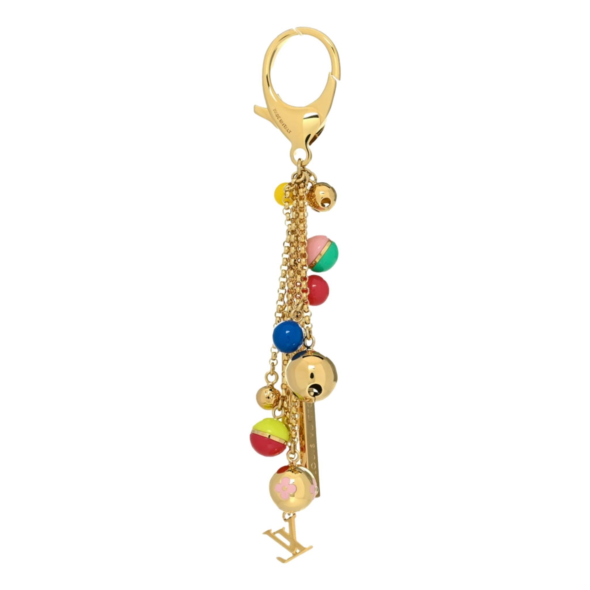 Beige Louis Vuitton Porte Cles Grelot Bag Charm For Sale