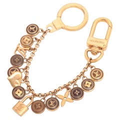 Louis Vuitton Porte Cles Pastilles Braun x Gold