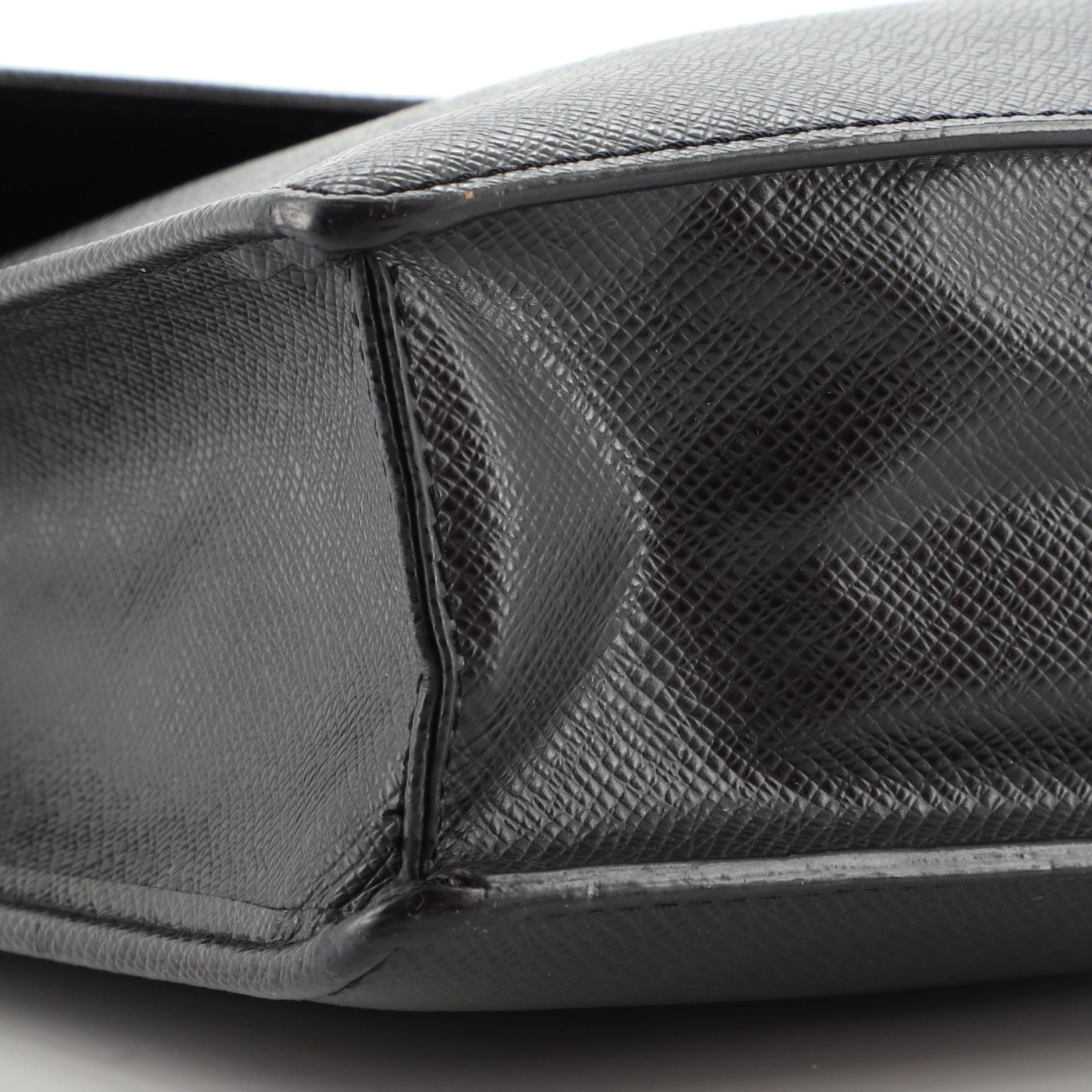 Louis Vuitton Porte-Documents Angara Handbag Taiga Leather 1