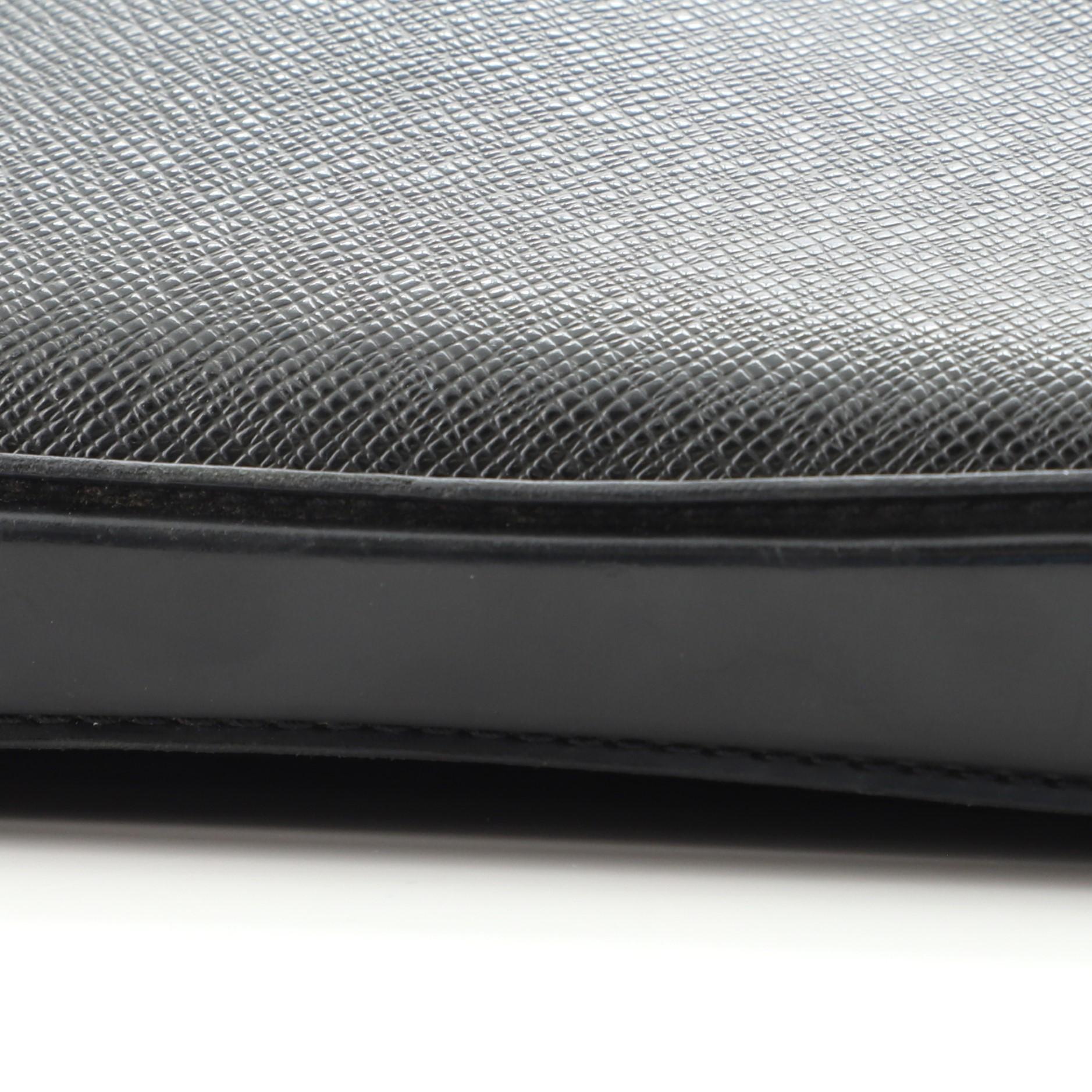 Louis Vuitton Porte-Documents Angara Handbag Taiga Leather 2
